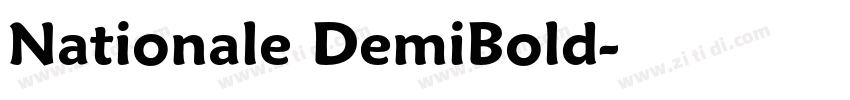Nationale DemiBold字体转换 Nationale DemiBold字体转换